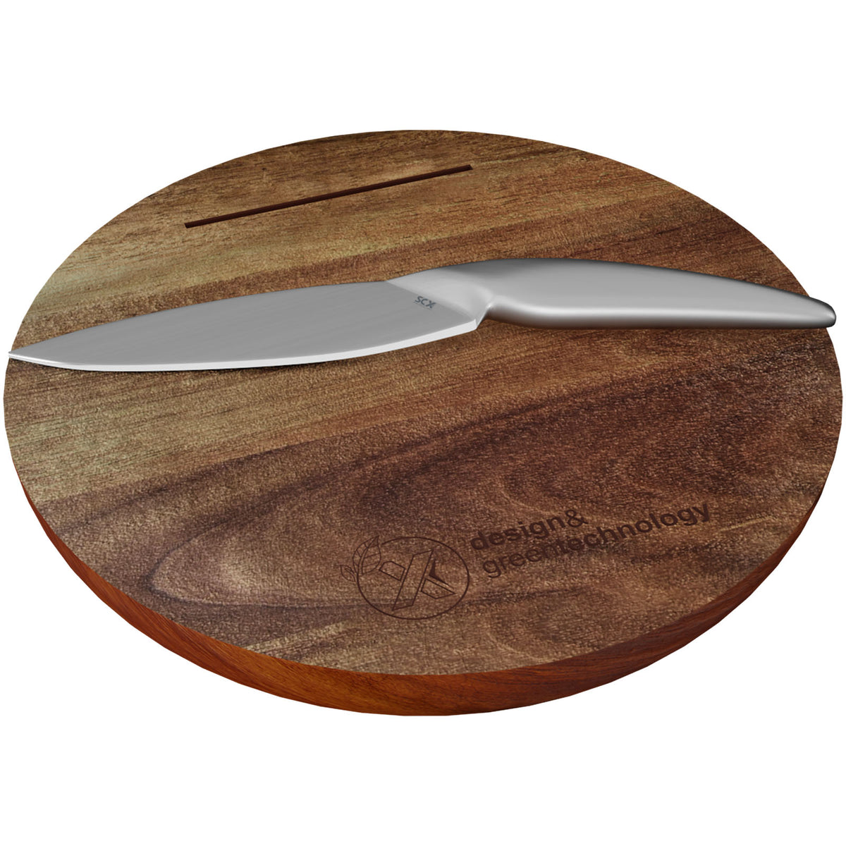 SCX.design K03 Holzschneidebrett und Messerset – Natur