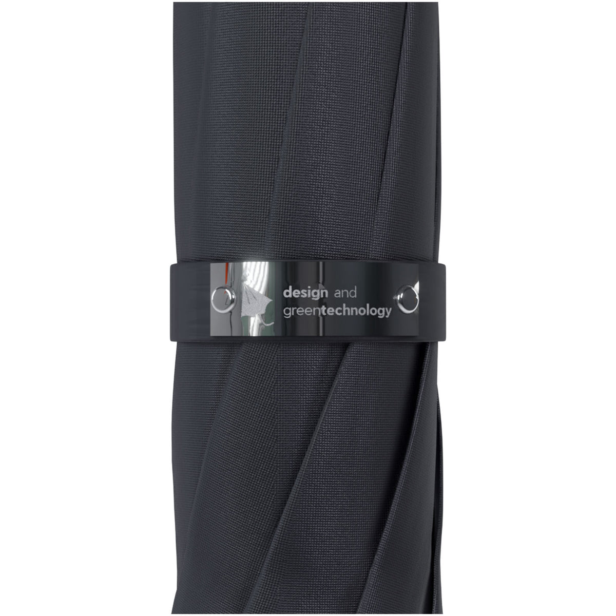 SCX.design R01 28" Regenschirm halbautomatisch – Schwarz