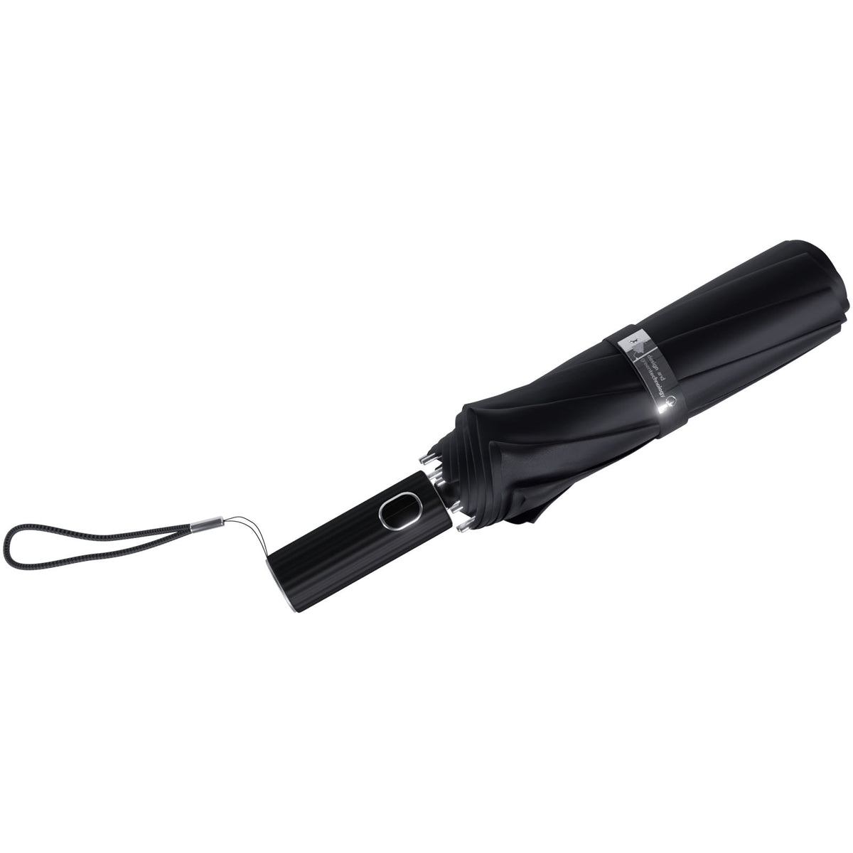 SCX.design R01 28" Regenschirm halbautomatisch – Schwarz