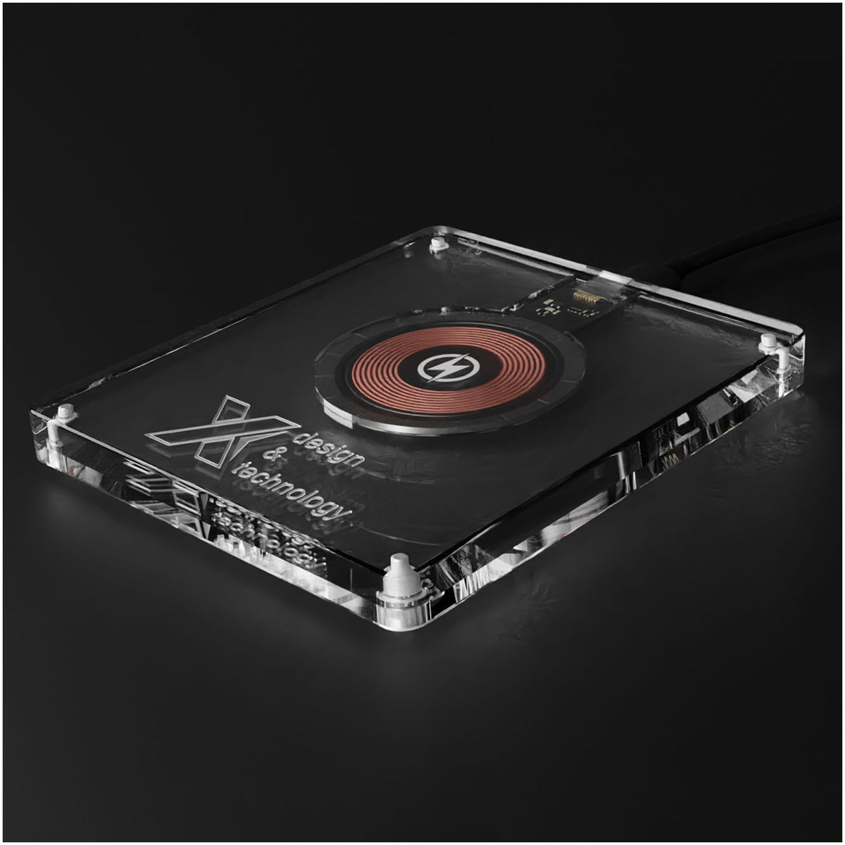 SCX.design W29 kabellose Ladestation 15W – Transparent klar