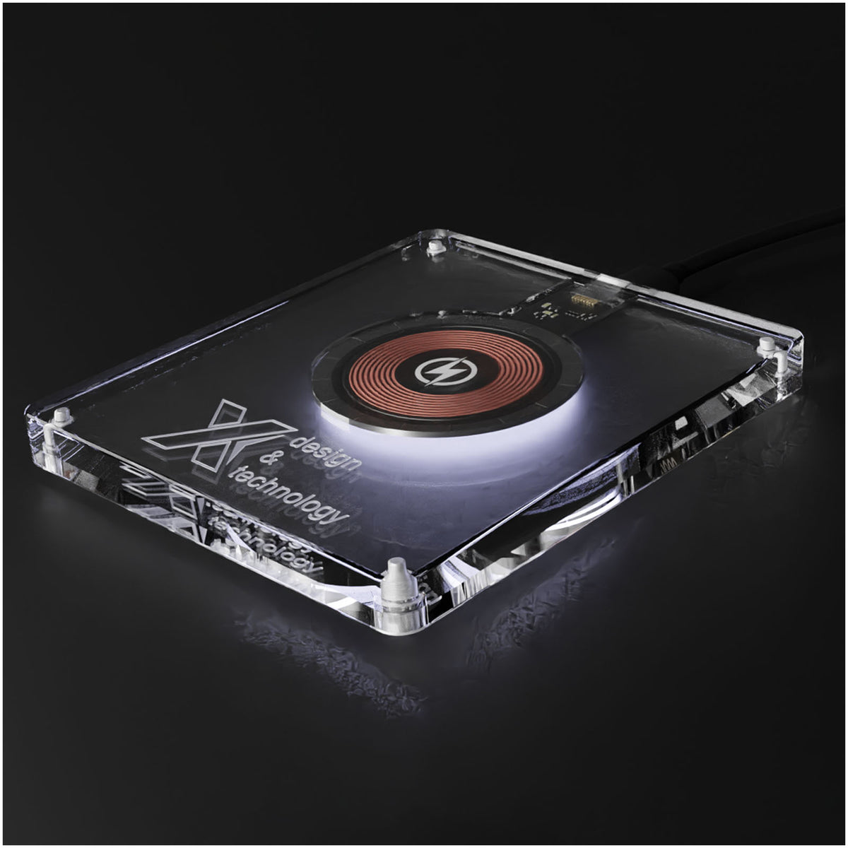 SCX.design W29 kabellose Ladestation 15W – Transparent klar