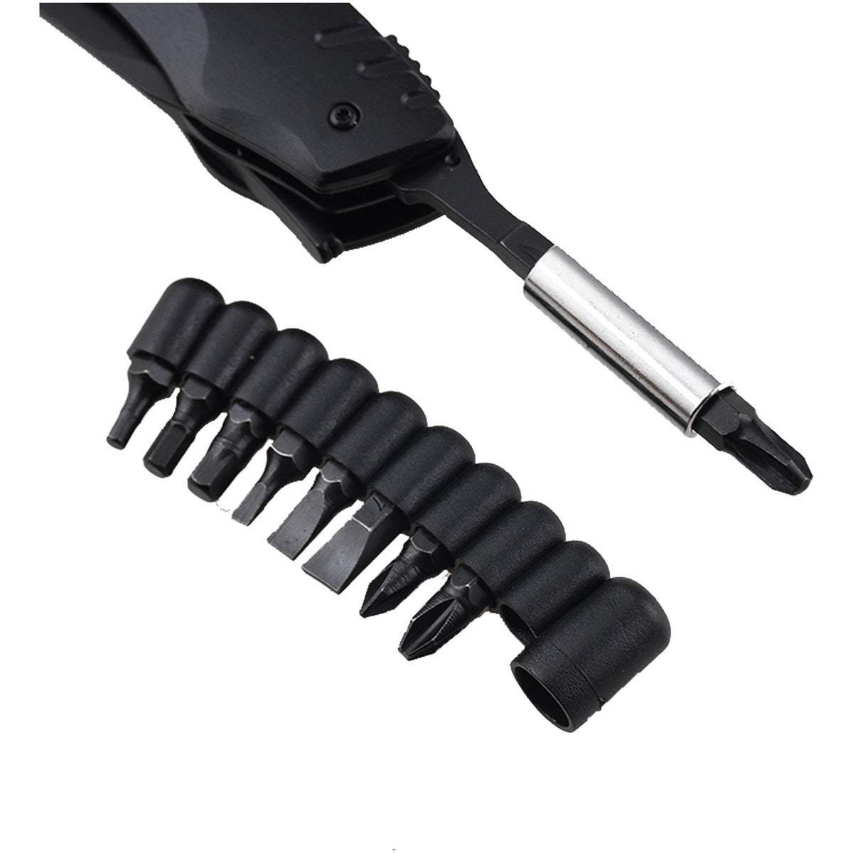 SCX.design T30 Multitool Taschenmesser mit 10 Funktionen – Schwarz