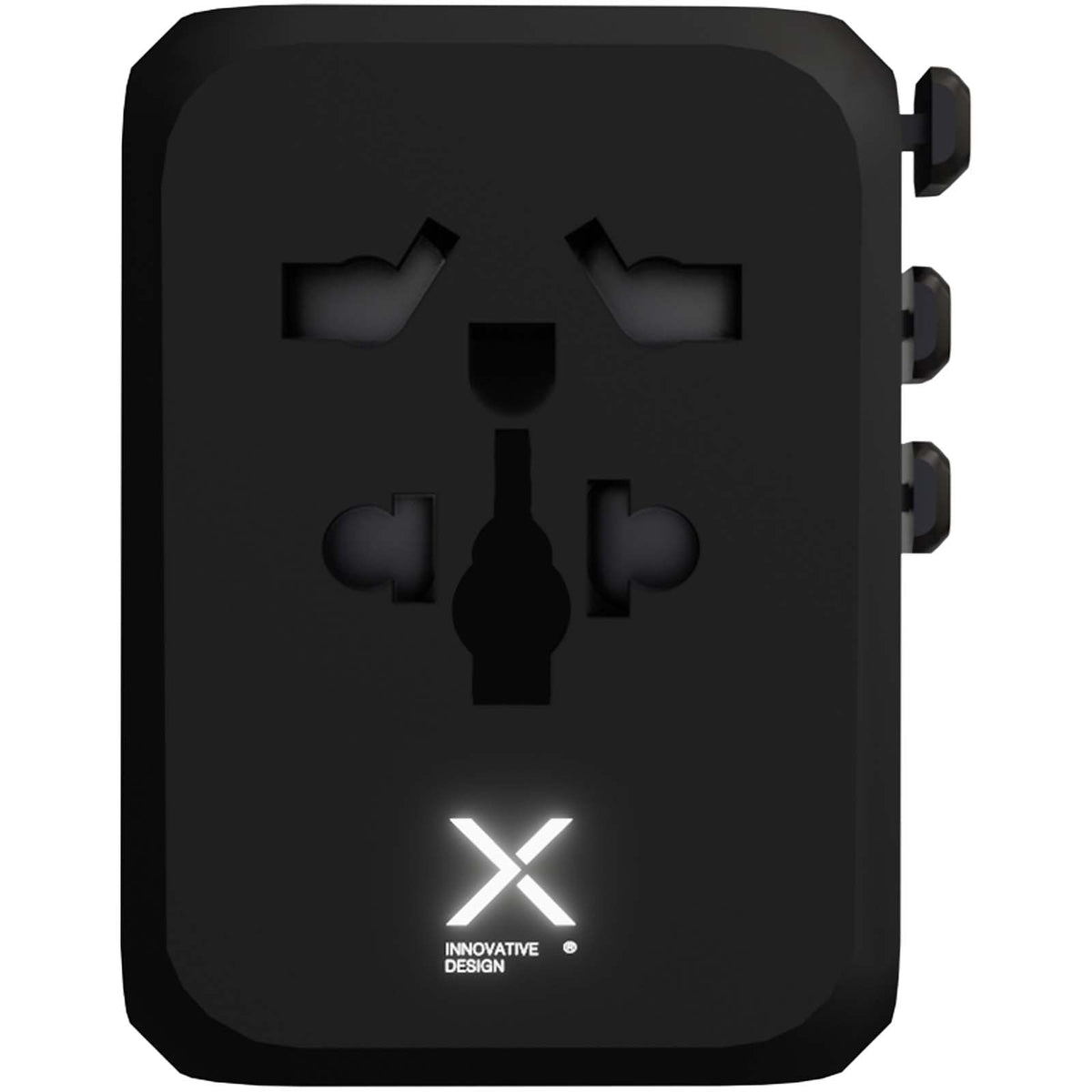 SCX.design T16 Universeller Reiseadapter – Schwarz