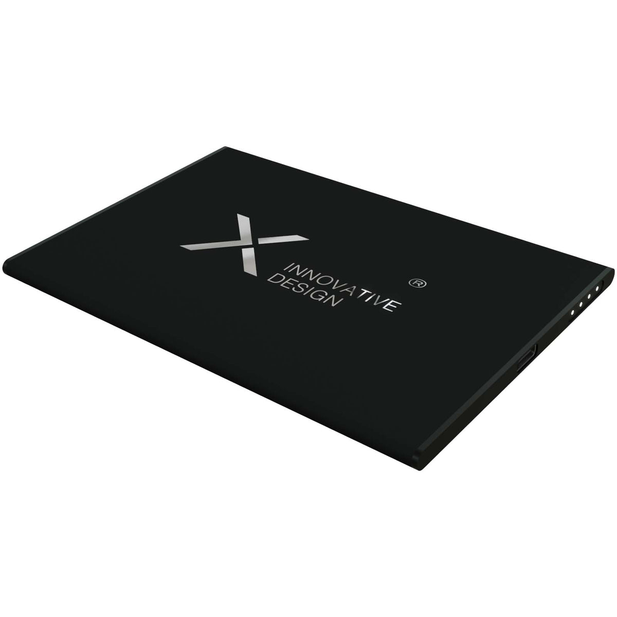 SCX.design P21 3000 mAh ultradünne, magnetische Powerbank – Schwarz