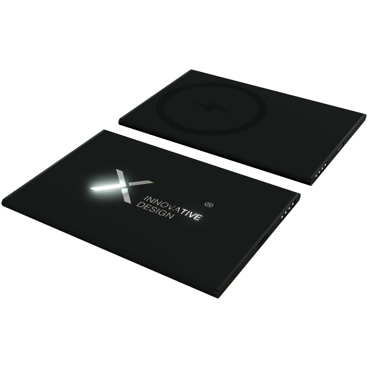 SCX.design P21 3000 mAh ultradünne, magnetische Powerbank – Schwarz