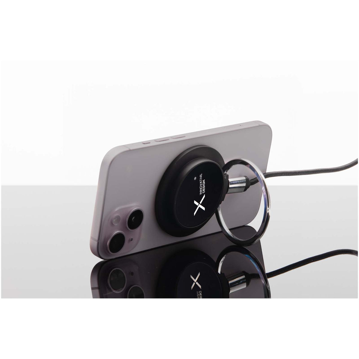 SCX.design W35 15W MagSafe Ring Ladegerät – Schwarz