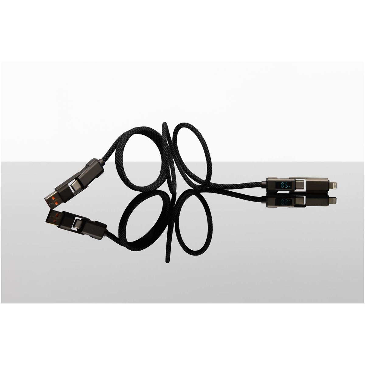 SCX.design C57 100W magnetisches Kabel mit Display – Dunkelgrau