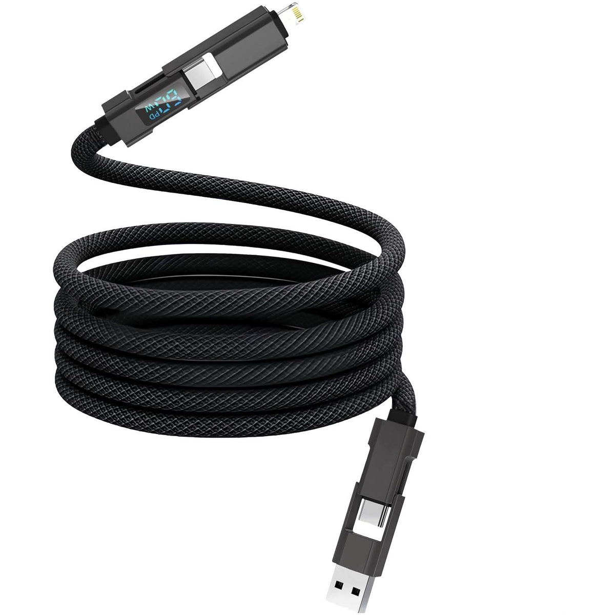 SCX.design C57 100W magnetisches Kabel mit Display – Dunkelgrau