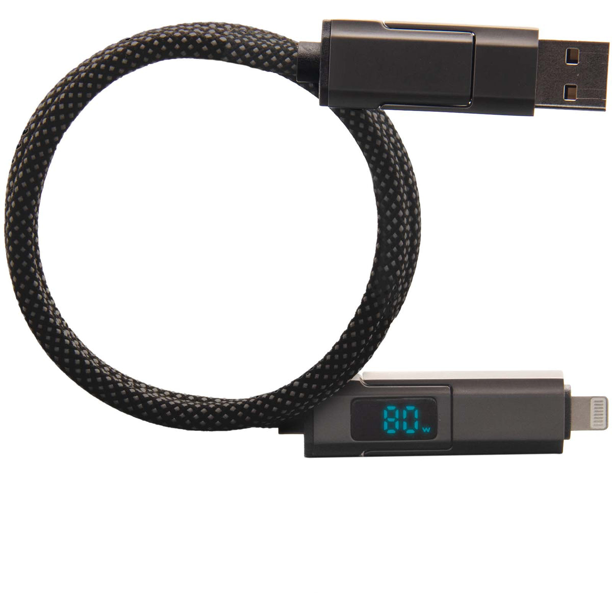 SCX.design C57 100W magnetisches Kabel mit Display – Dunkelgrau