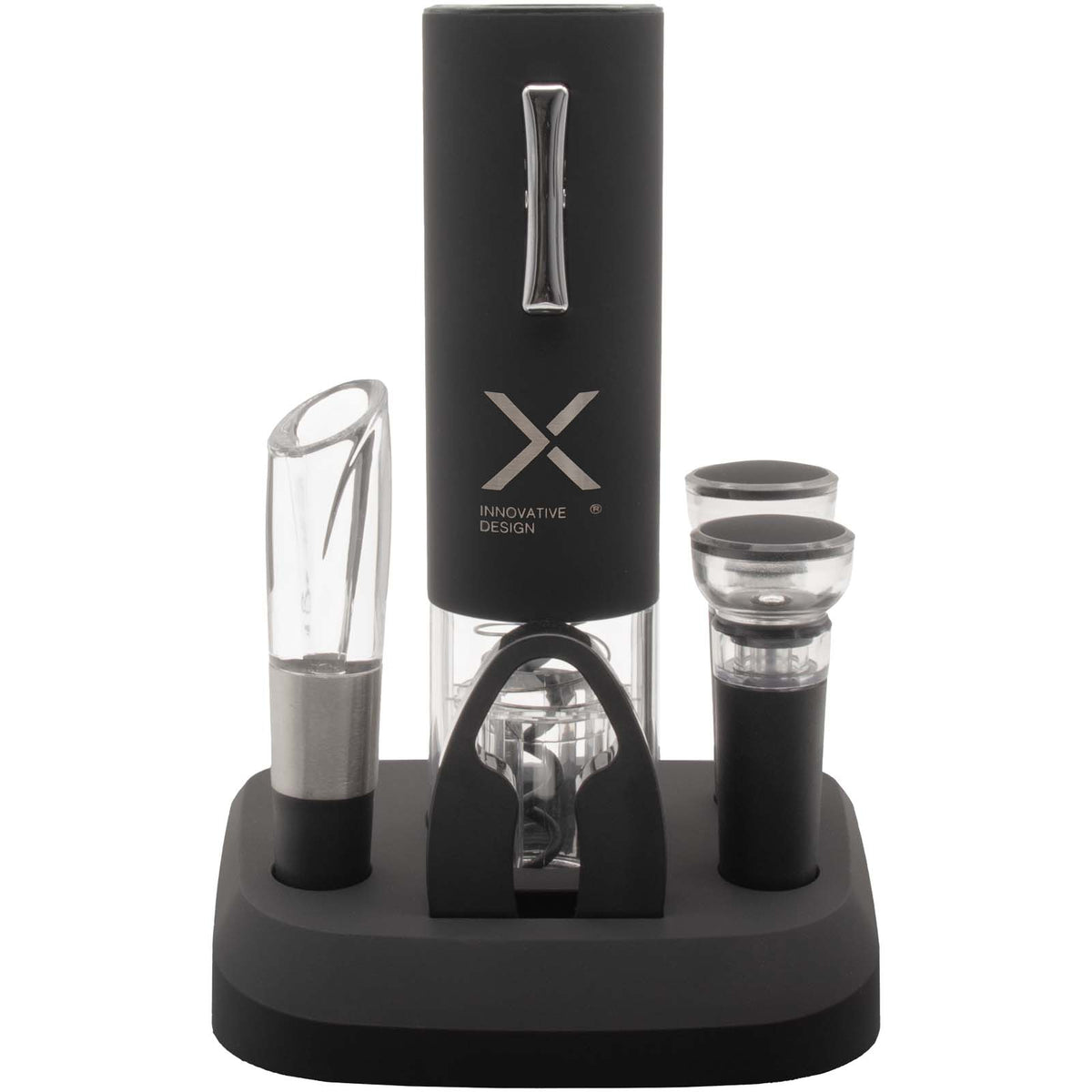 SCX.design K07 Elektrisches Weinset – Schwarz