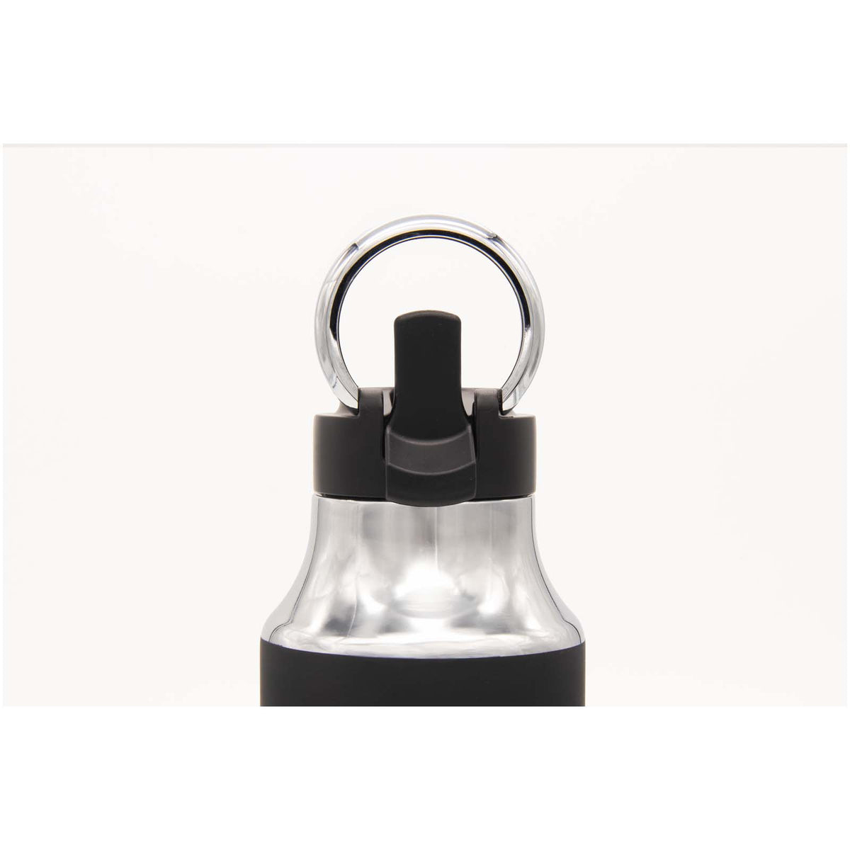 SCX.design D12 500 ml Isolierflasche aus Edelstahl mit Trinkhalm – Schwarz