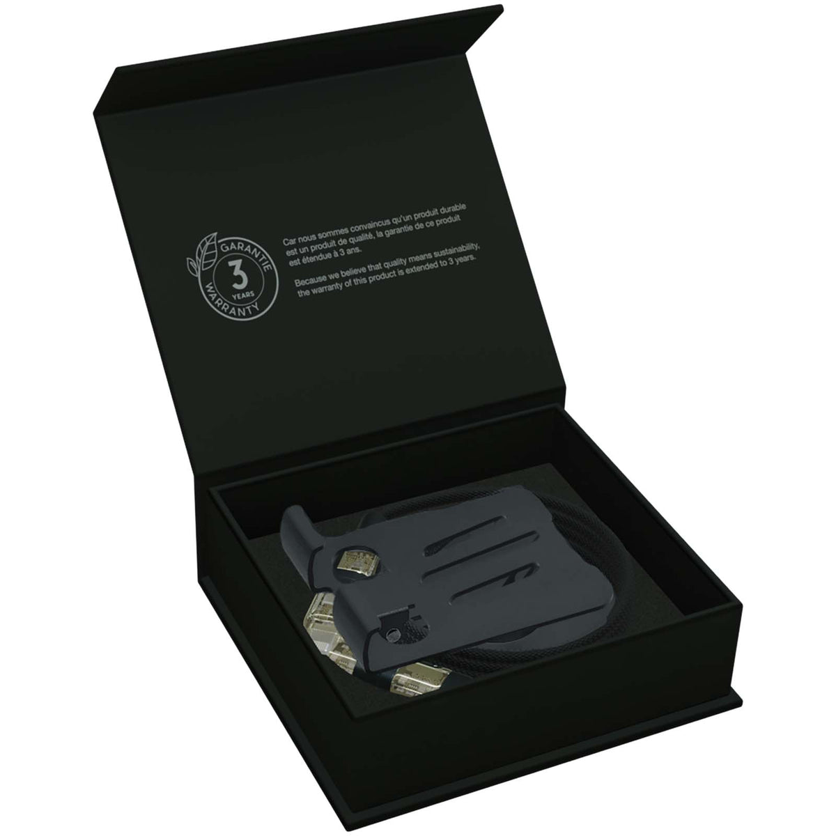 SCX.design O34 360° Smartphonehalterung mit 240W 4 in 1 Ladekabel – Gun metal