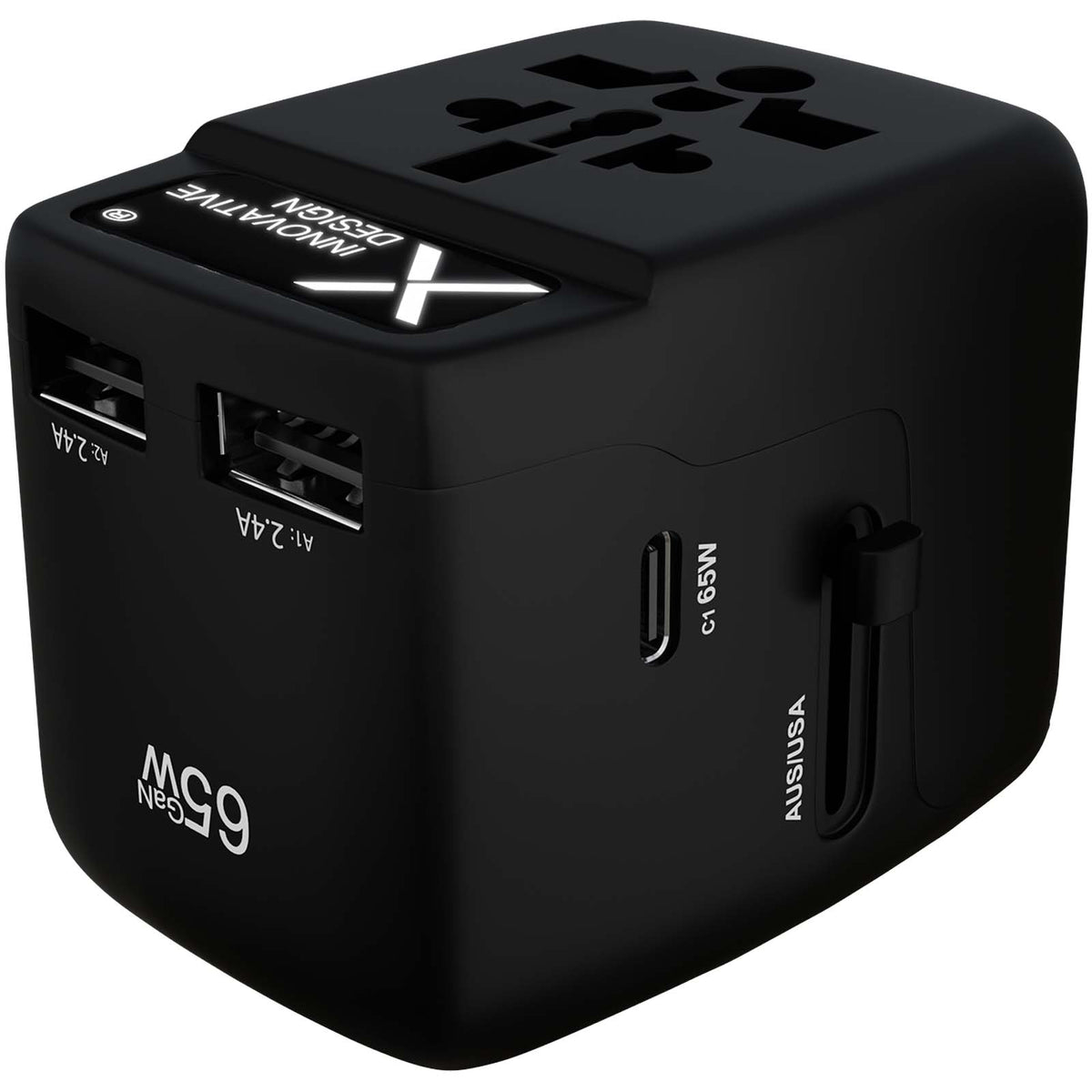 SCX.design T19 Universeller Reiseadapter 65W – Schwarz