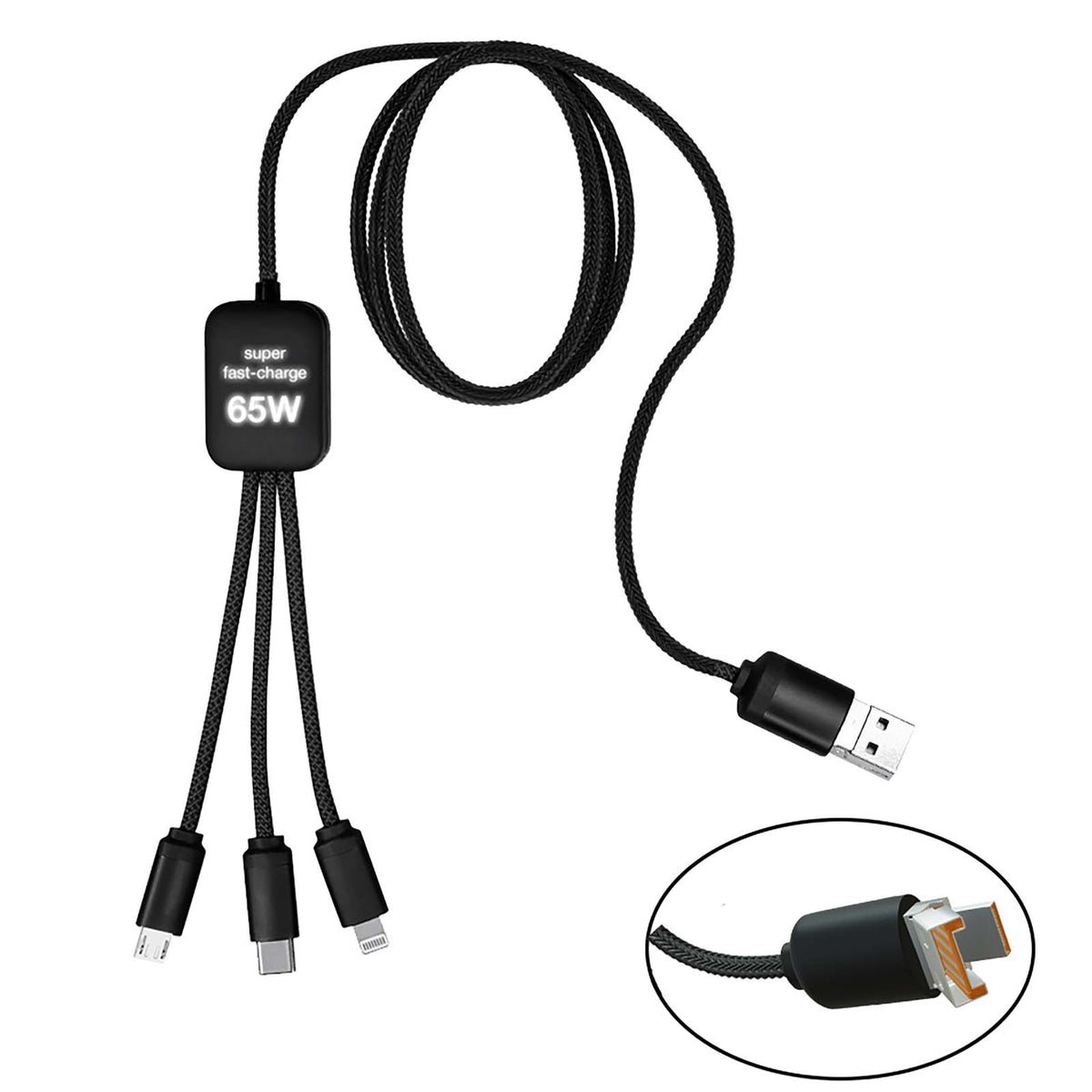 SCX.design C35 5 in 1 Ladekabel – Schwarz