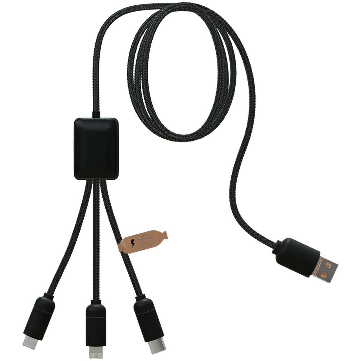 SCX.design C35 5 in 1 Ladekabel – Schwarz