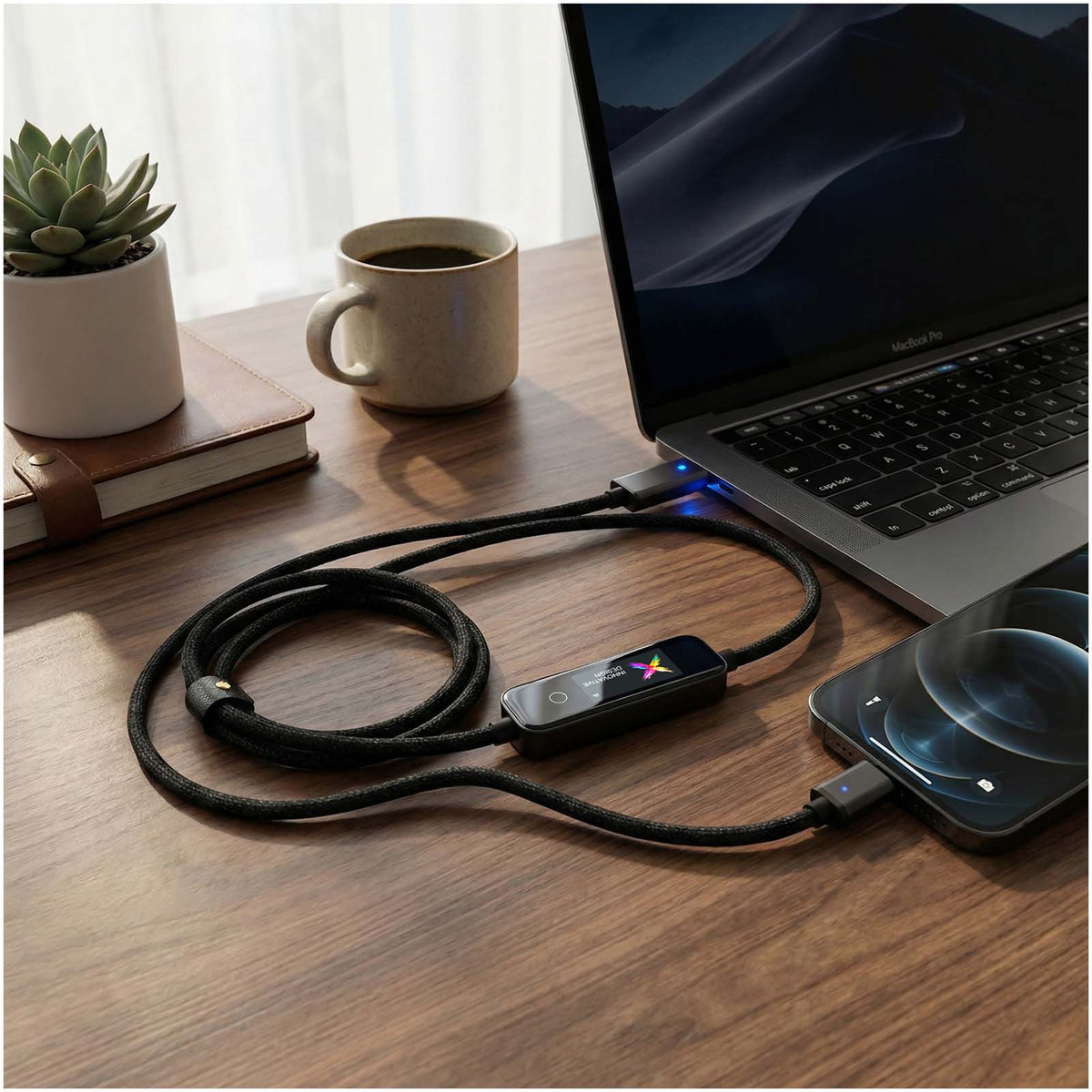 SCX.design C41 100W Digital Ladekabel – Schwarz