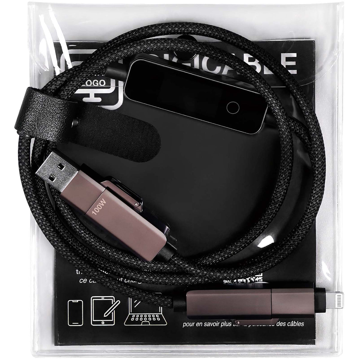 SCX.design C41 100W Digital Ladekabel – Schwarz