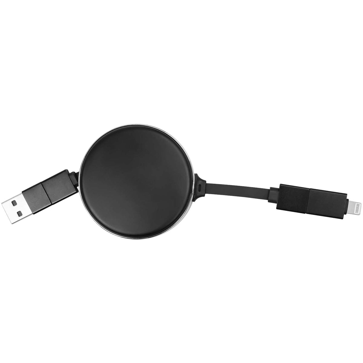 SCX.design C42 Einziehbares 65W, 4 in 1 Ladekabel – Schwarz