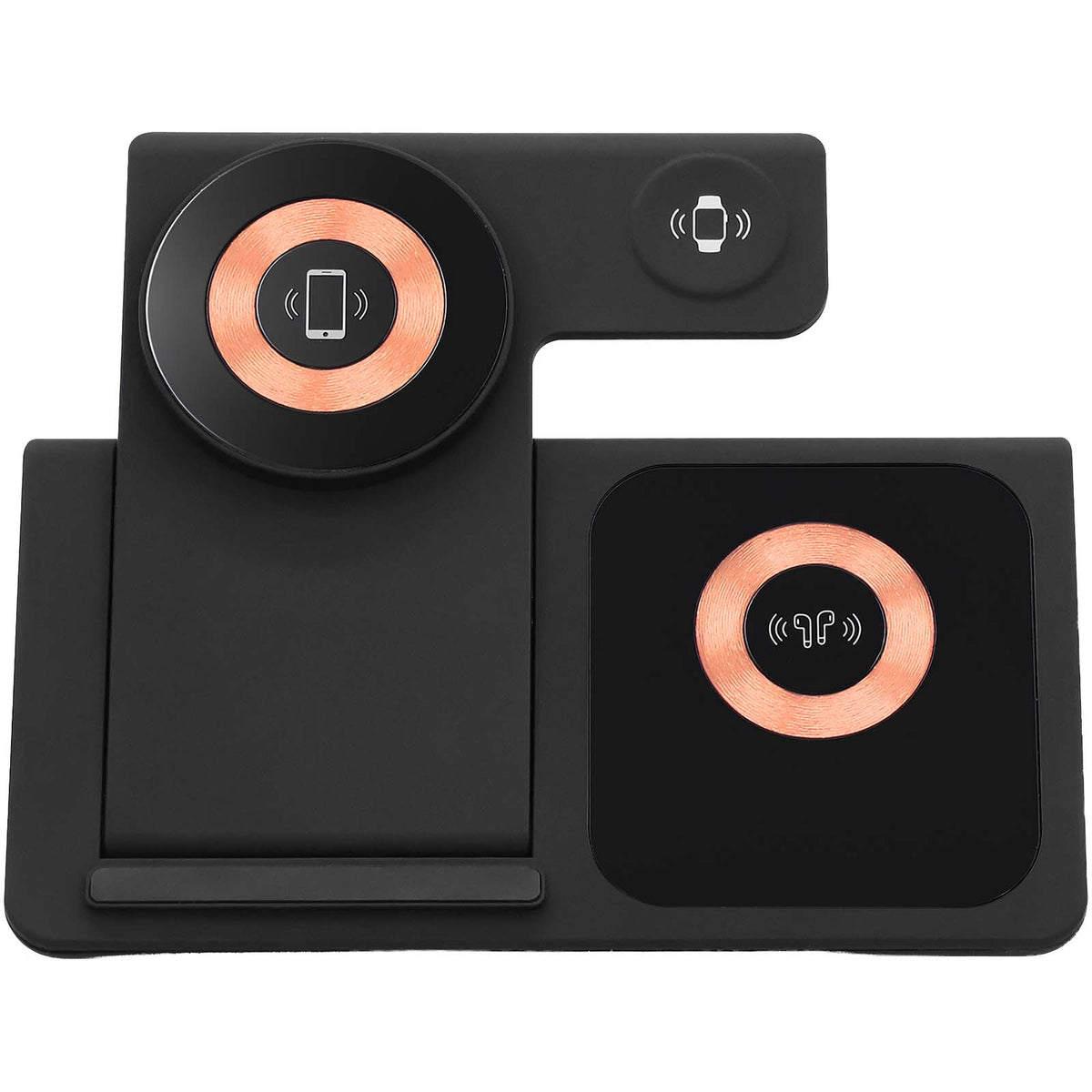 SCX.design W38 MagStand 4 in 1-Ladestation für kabelloses Laden – Schwarz