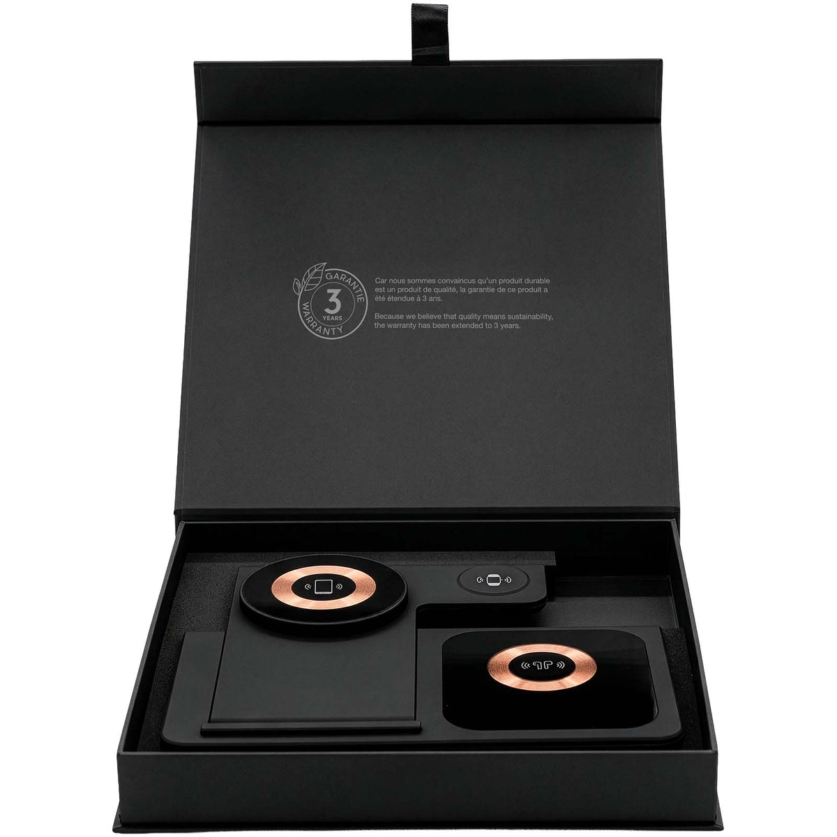 SCX.design W38 MagStand 4 in 1-Ladestation für kabelloses Laden – Schwarz