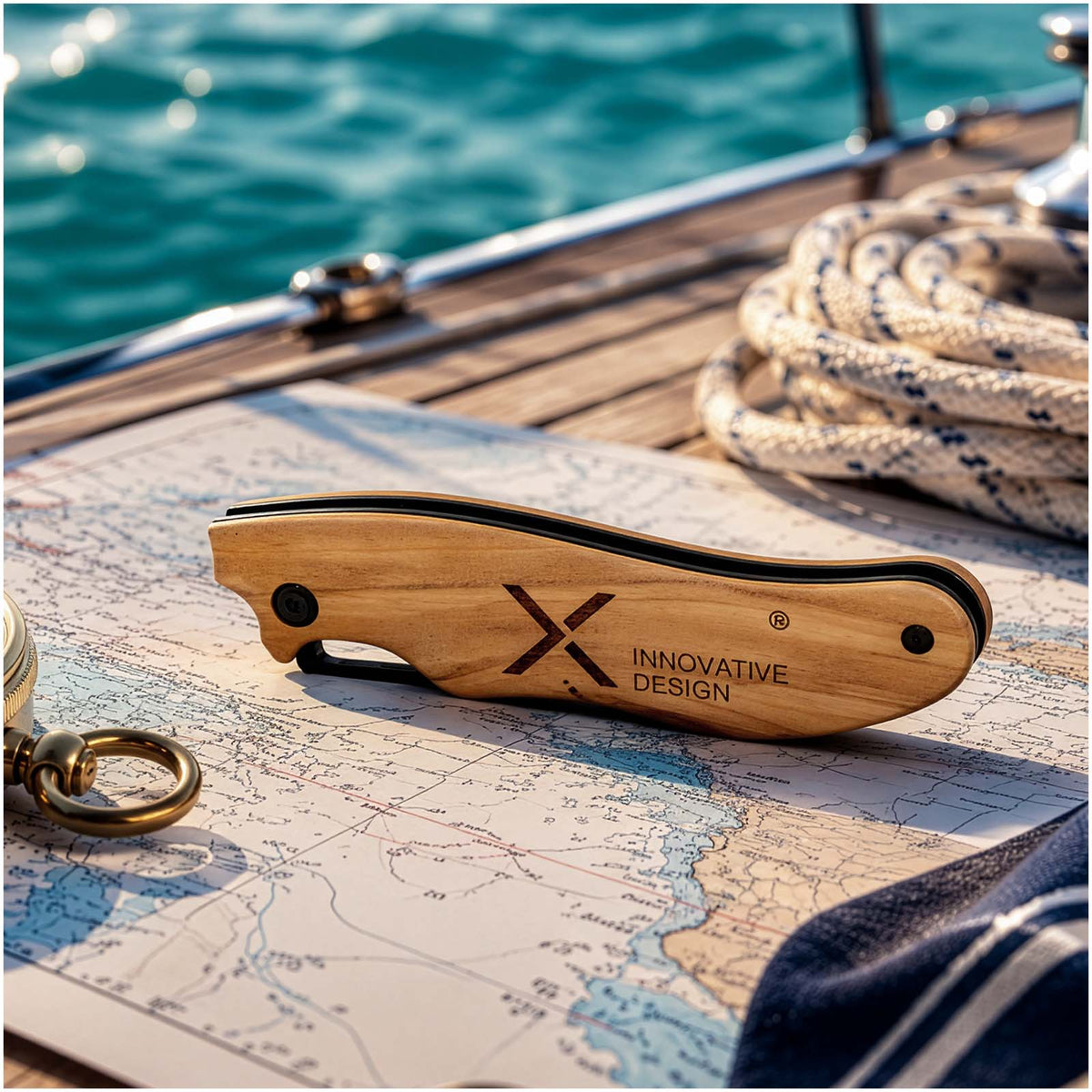SCX.design T33 Klappmesser aus Olivenholz – Holz