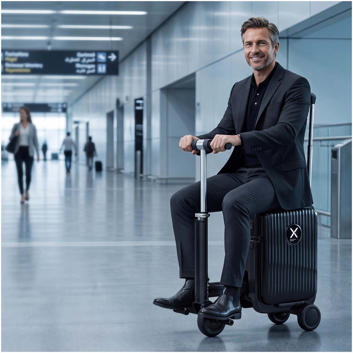 SCX.design L30 RideCase Roller Koffer – Schwarz
