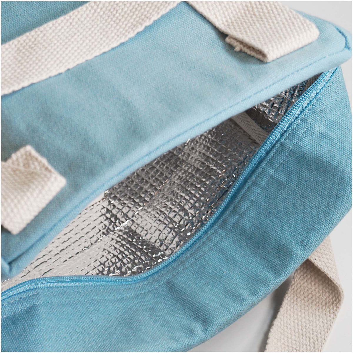 Lunchy Lunchtasche aus Baumwolle – Blau
