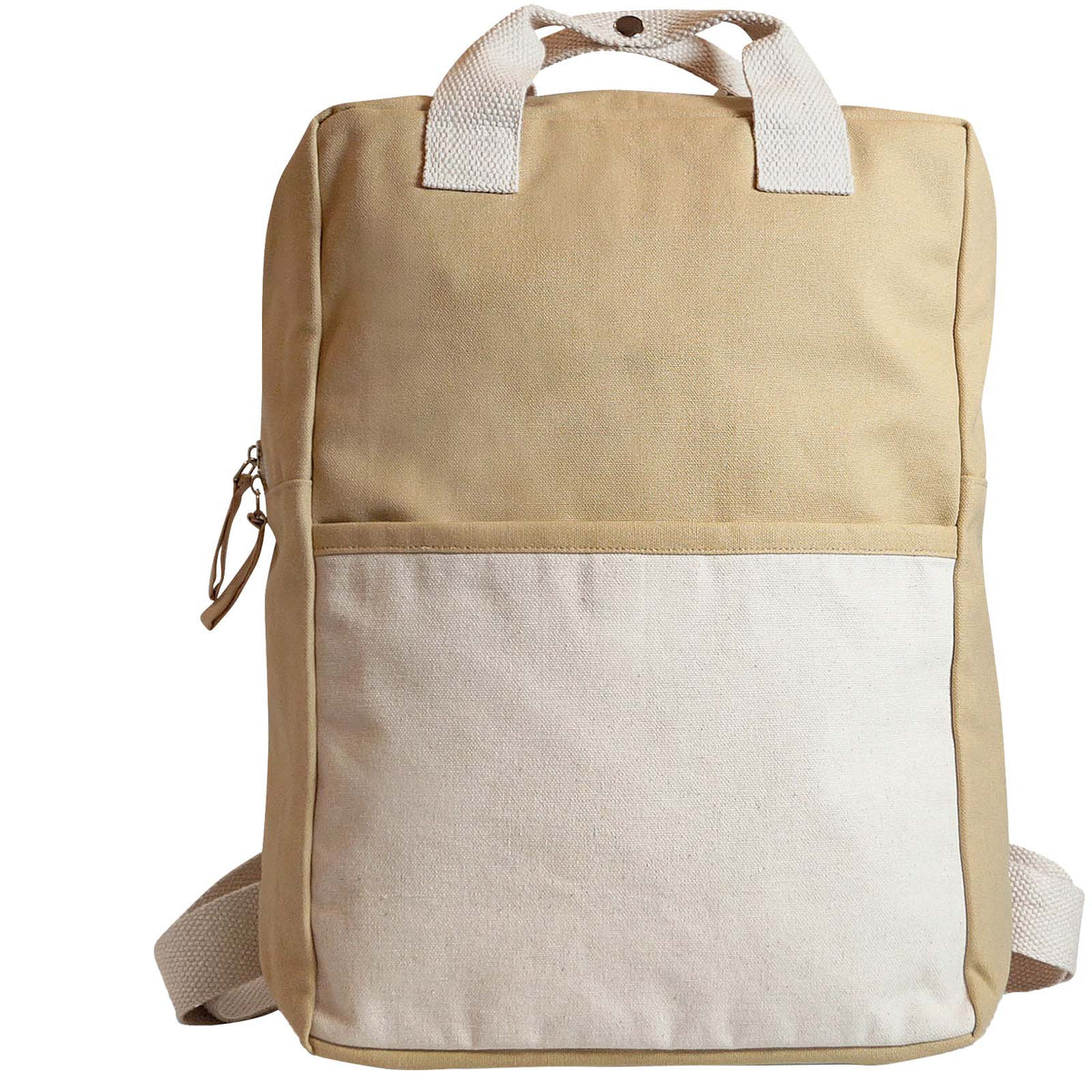 Naturback Rucksack aus Baumwolle – Beige