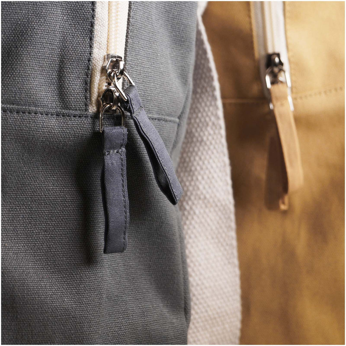 Naturback Rucksack aus Baumwolle – Beige