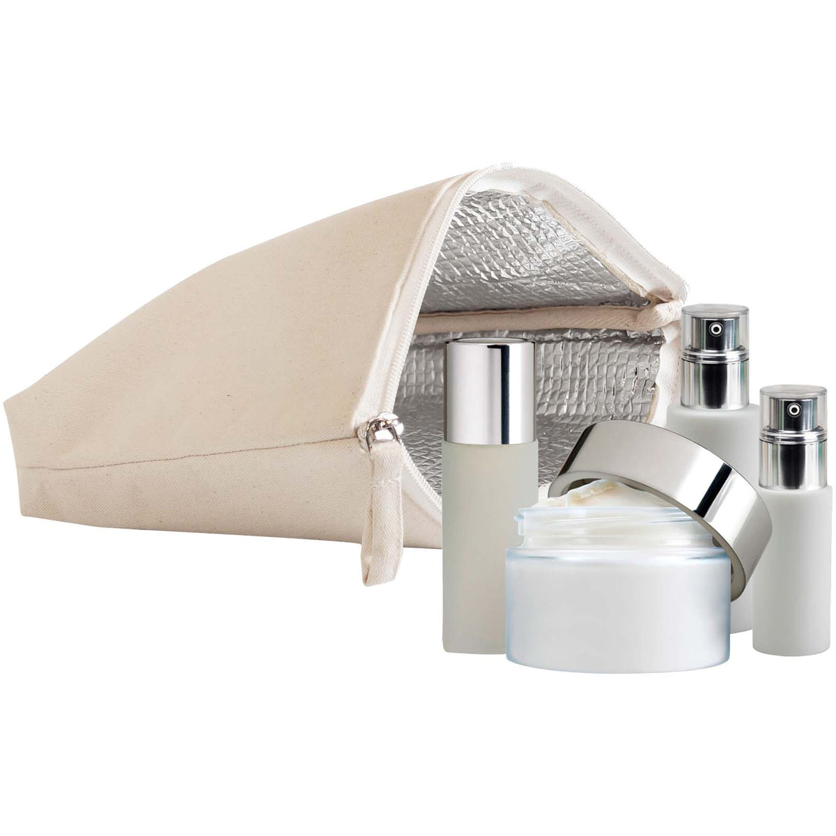 Iso isolierte Lunchtasche aus Baumwolle – Natur