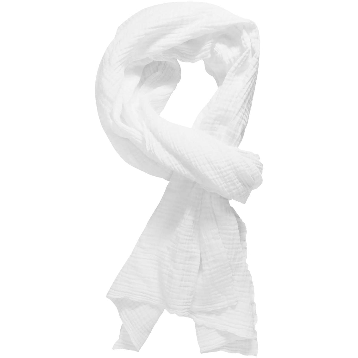 Scarfy 50 × 220 cm Schal aus Baumwolle – Weiss