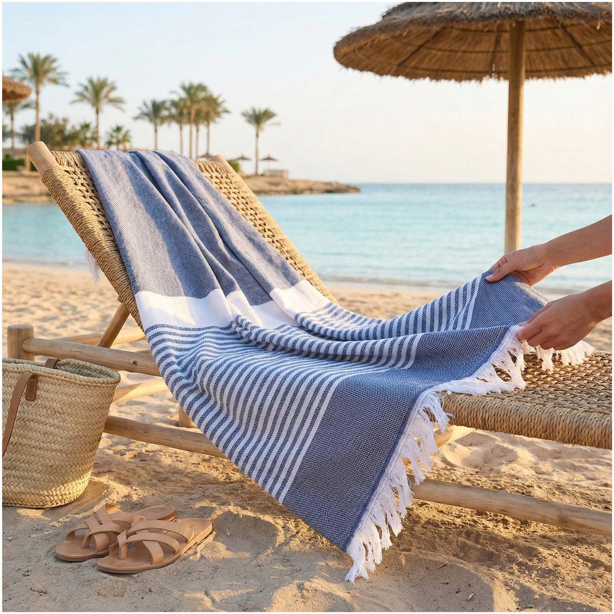 Seabeach 100 x 180 cm Fouta – Beige