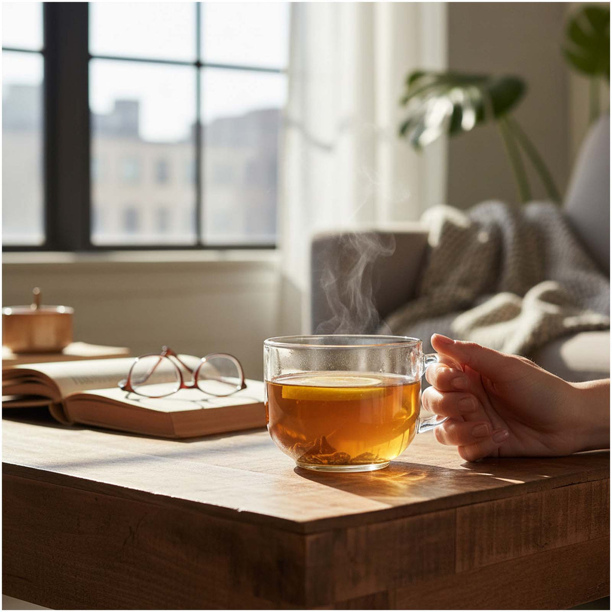 Breakfast Tasse aus Glas 700 ml – Transparent