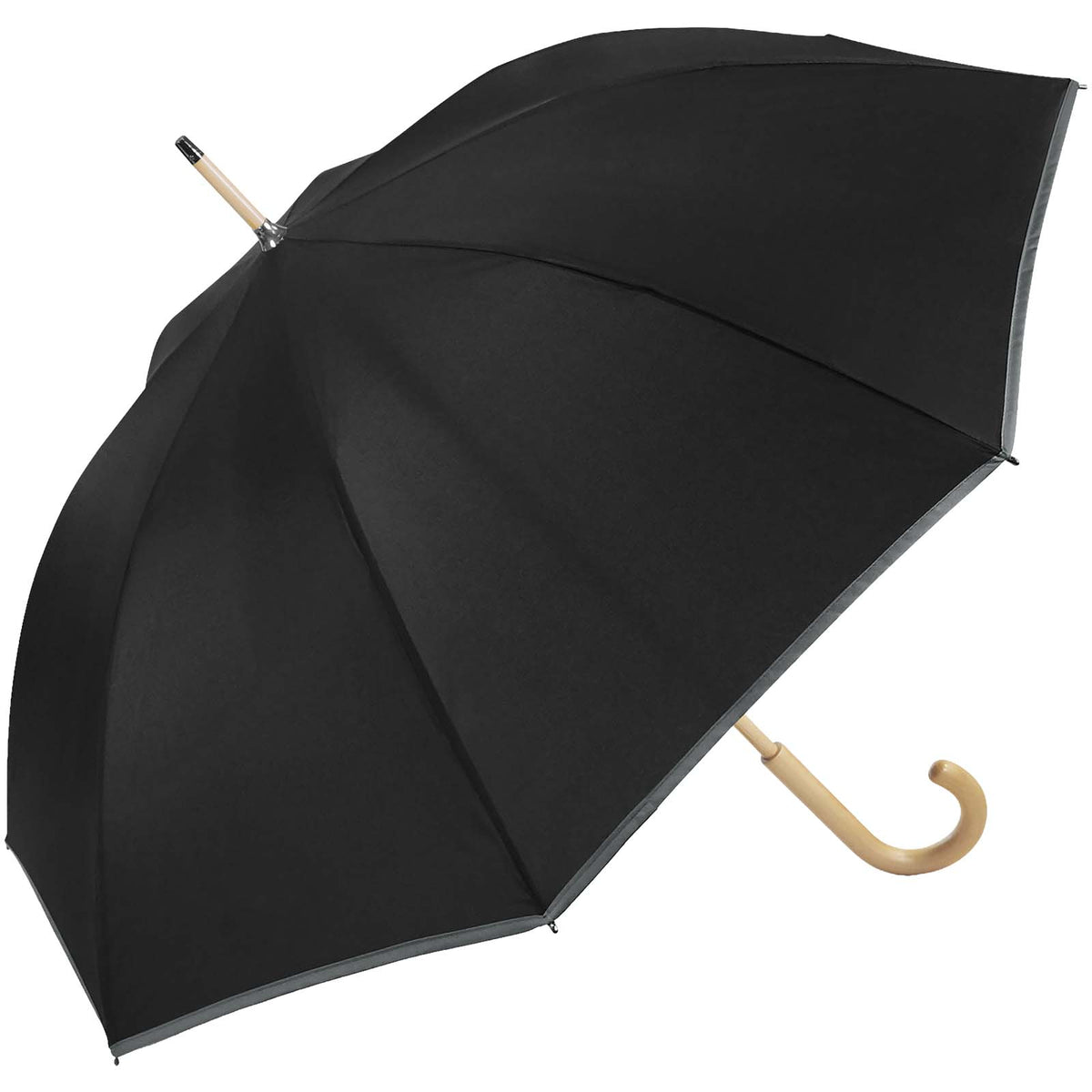 Leopold 24" Regenschirm – Schwarz