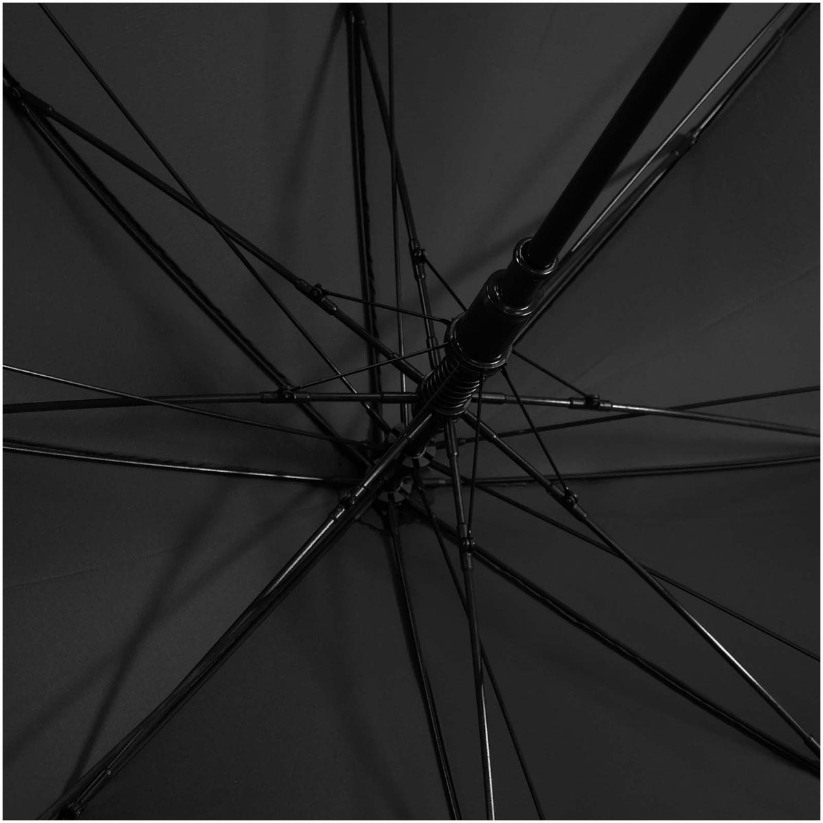 Libeccio 24", windfester Regenschirm – Schwarz