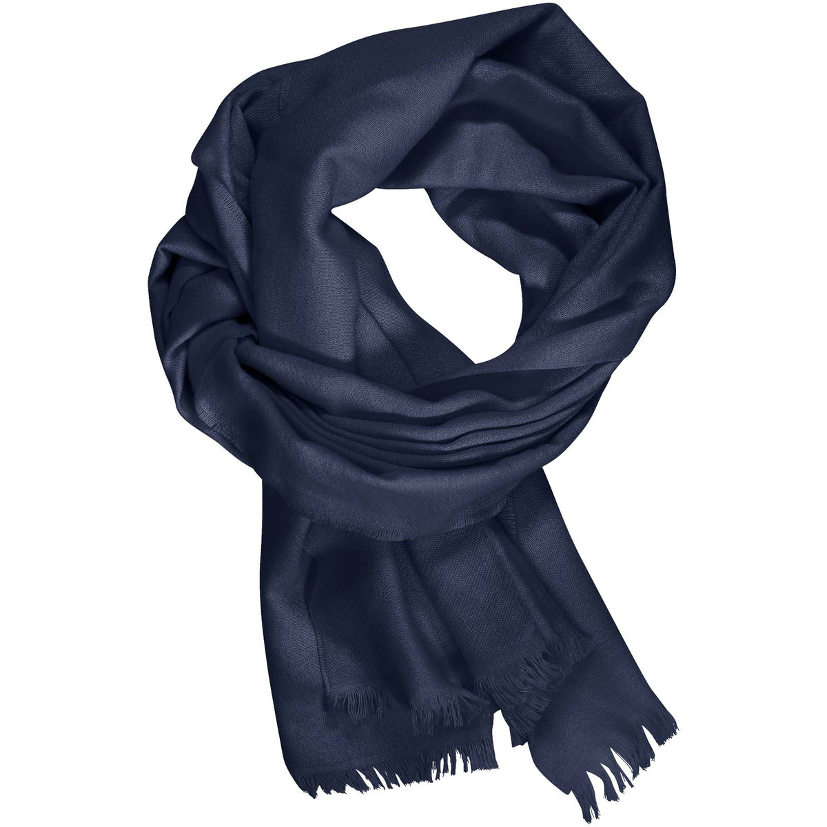 Alix Schal aus Baumwolle – Navy