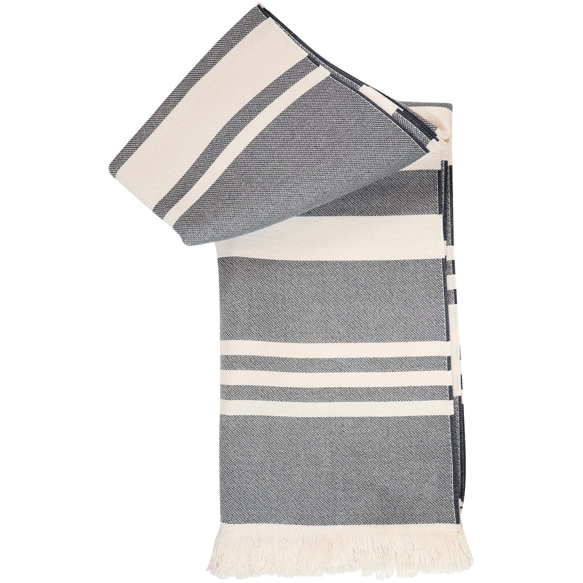 Axeline Hammam Fouta aus Baumwolle – Dunkelgrau