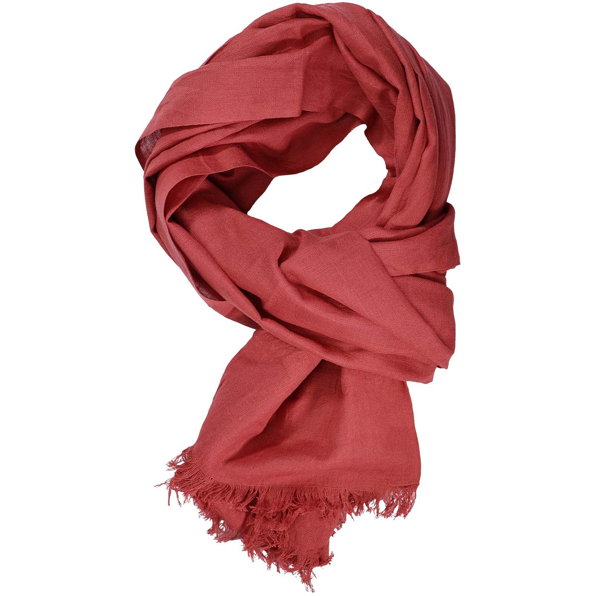 Handloom Baumwollschal handgewebt – Rot