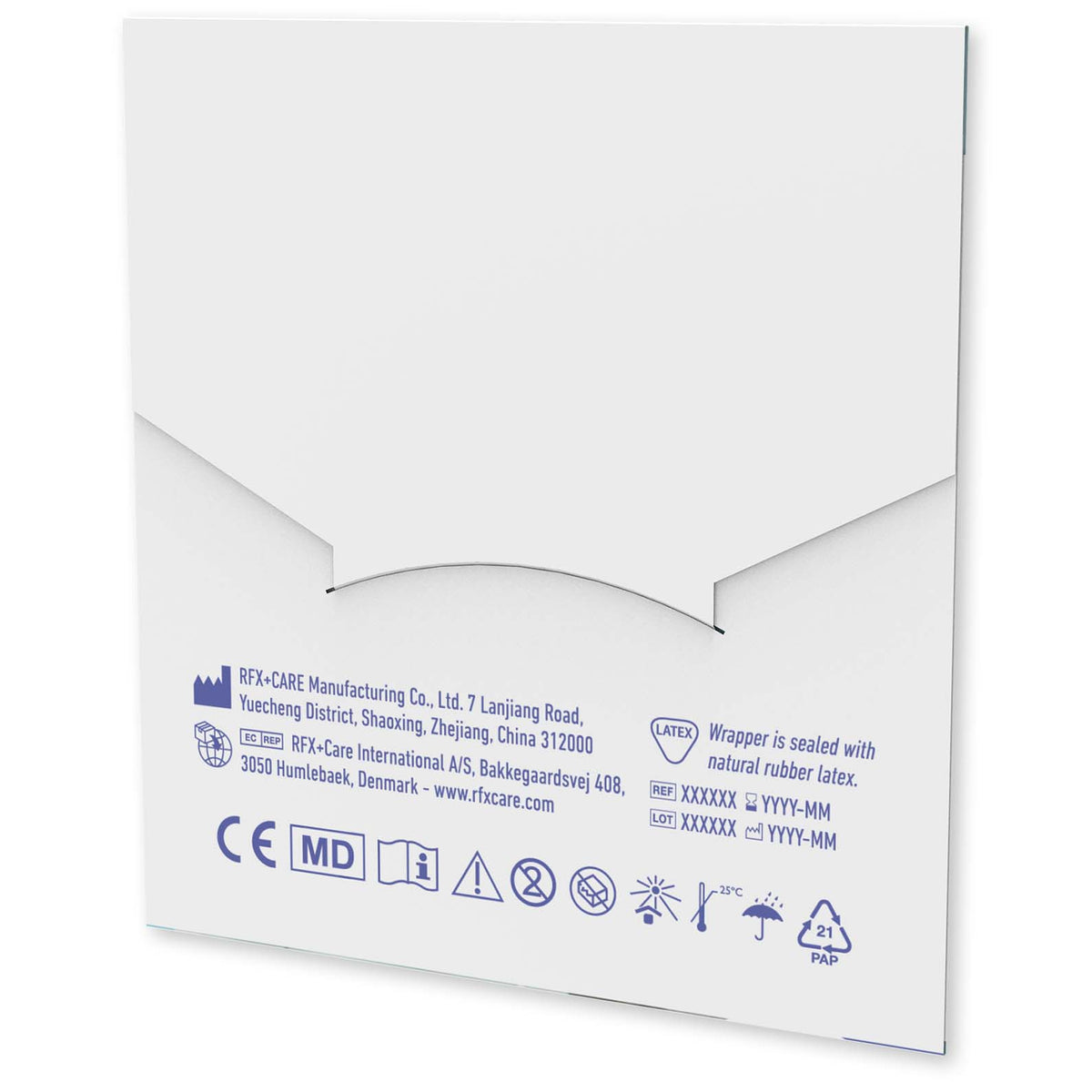 6 teiliges Set mit Pflastern zur Behandlung von Hautunreinheiten in einem vollfarbig bedruckten Papierumschlag – Weiss