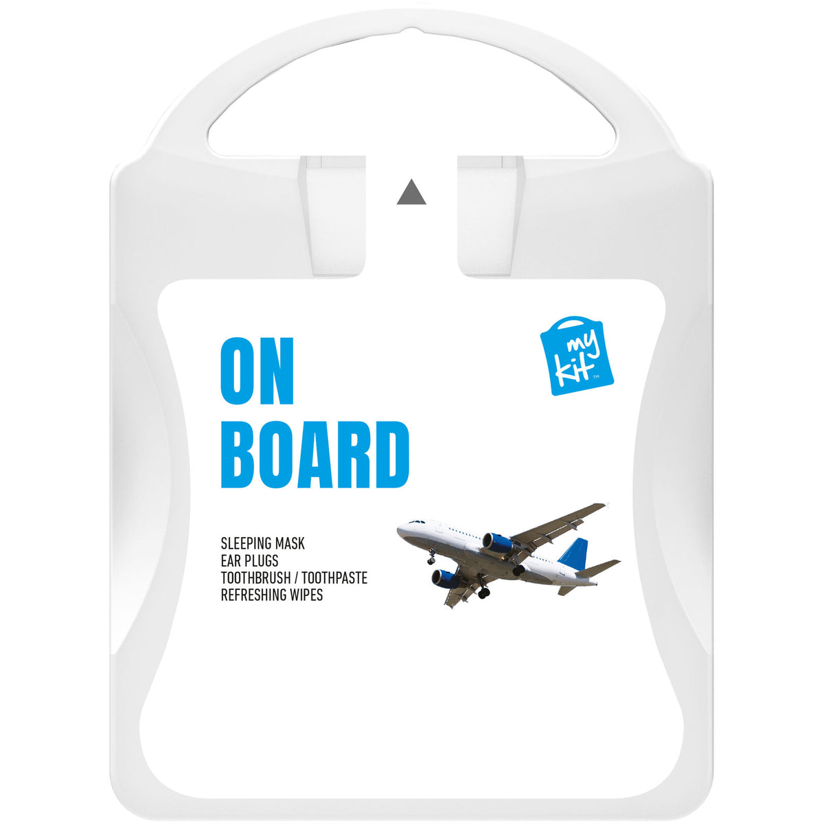 MyKit Flugzeug Reiseset – Transparent weiss