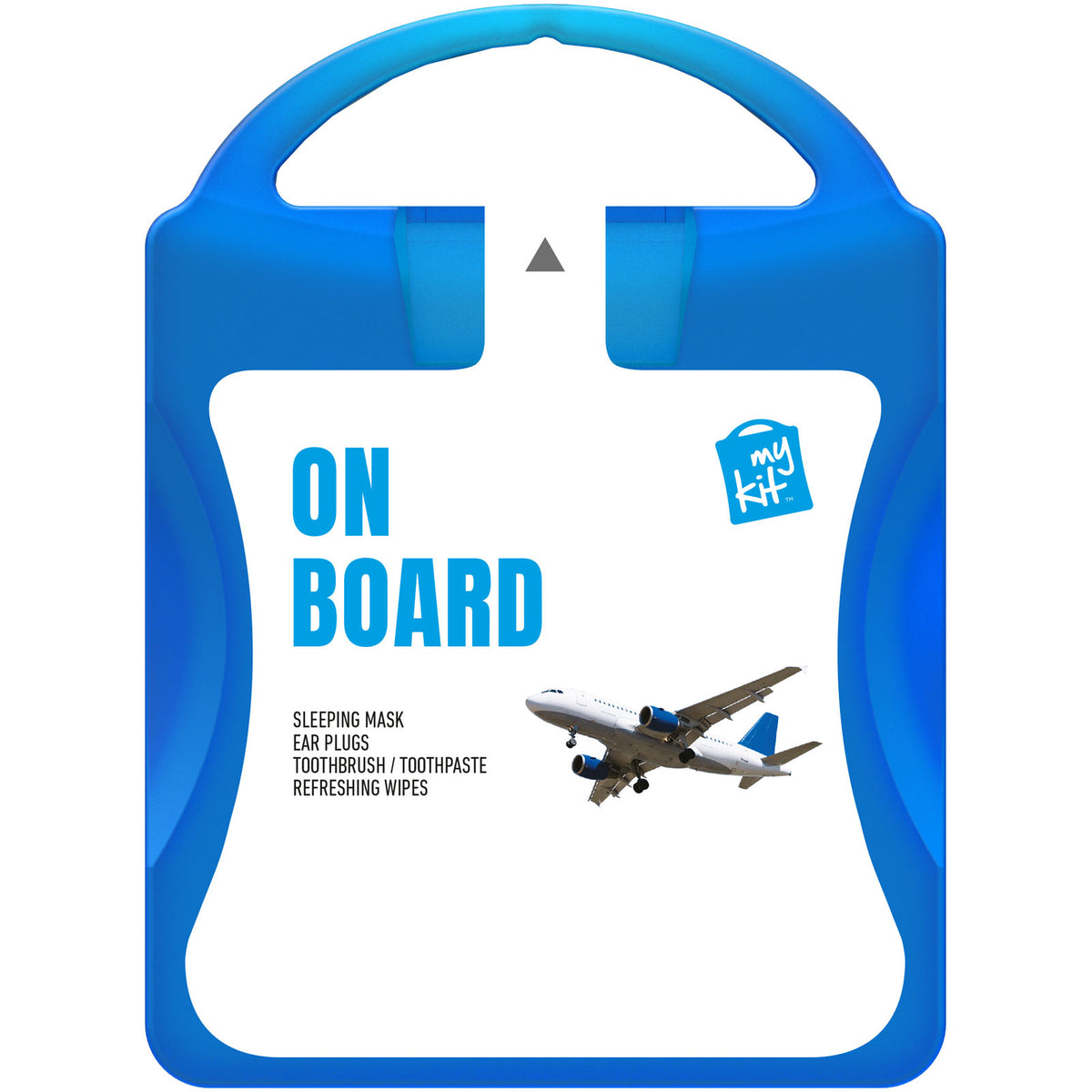 MyKit Flugzeug Reiseset – Transparent blau
