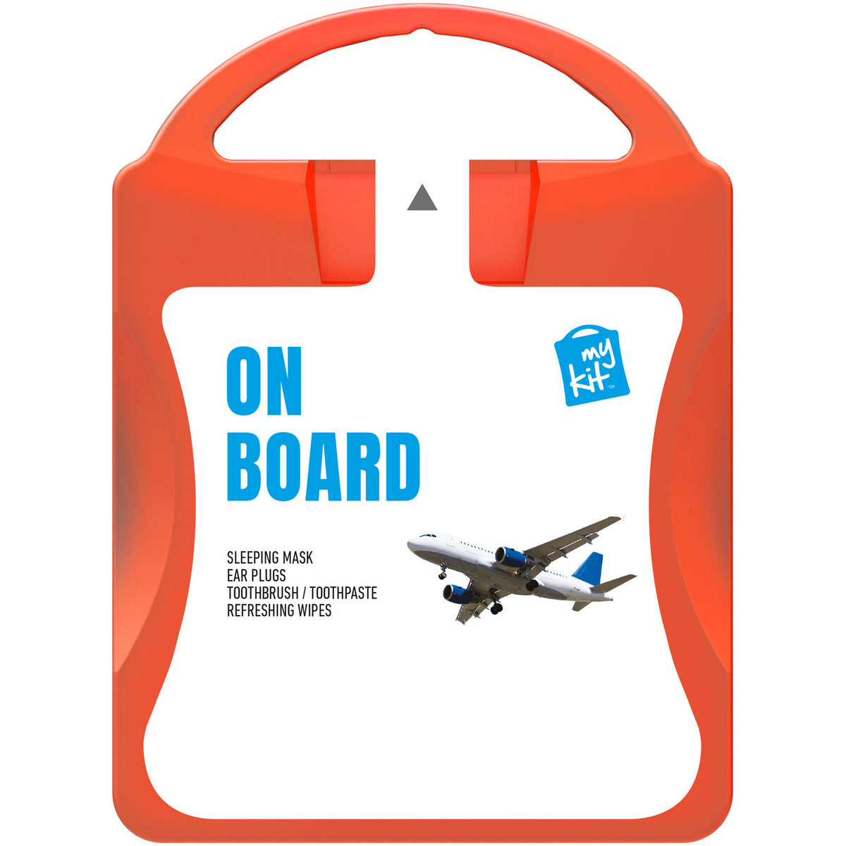 MyKit Flugzeug Reiseset – Transparent rot