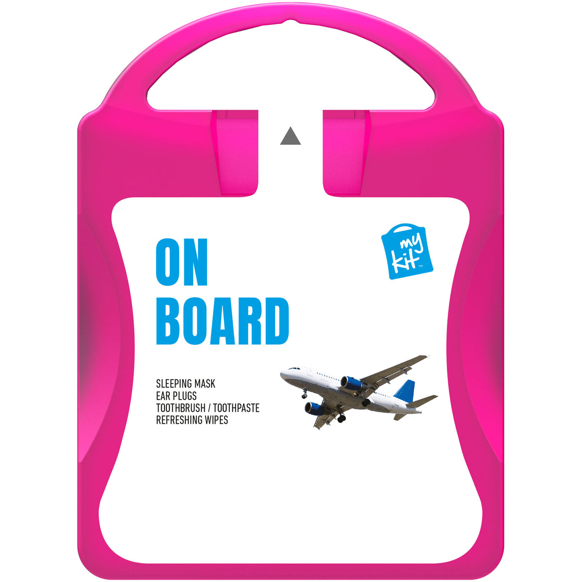 MyKit Flugzeug Reiseset – Transparent magenta