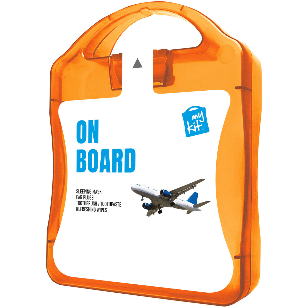 MyKit Flugzeug Reiseset – Transparent orange