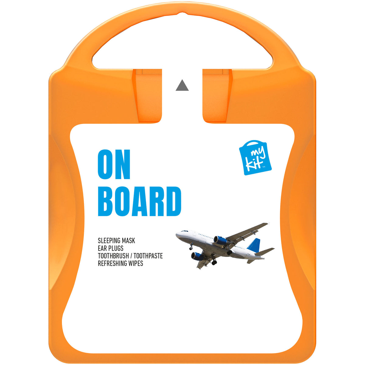 MyKit Flugzeug Reiseset – Transparent orange