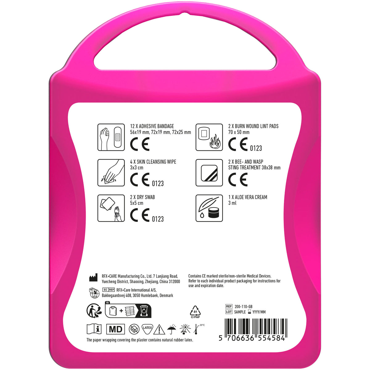 MyKit Bisse und Stiche – Transparent magenta
