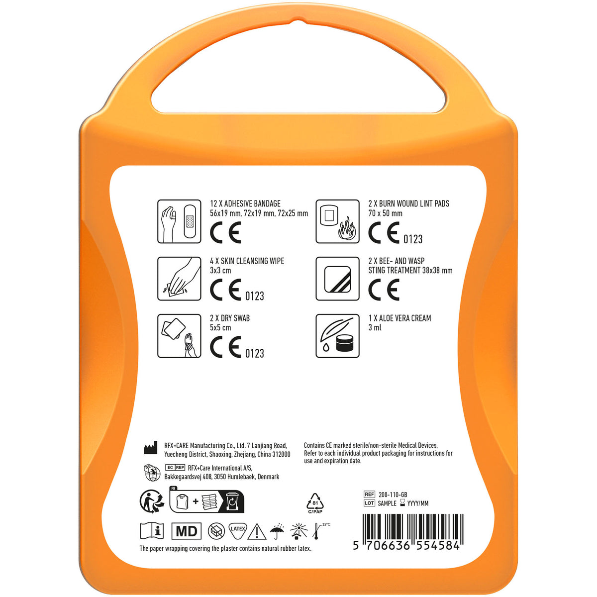 MyKit Bisse und Stiche – Transparent orange