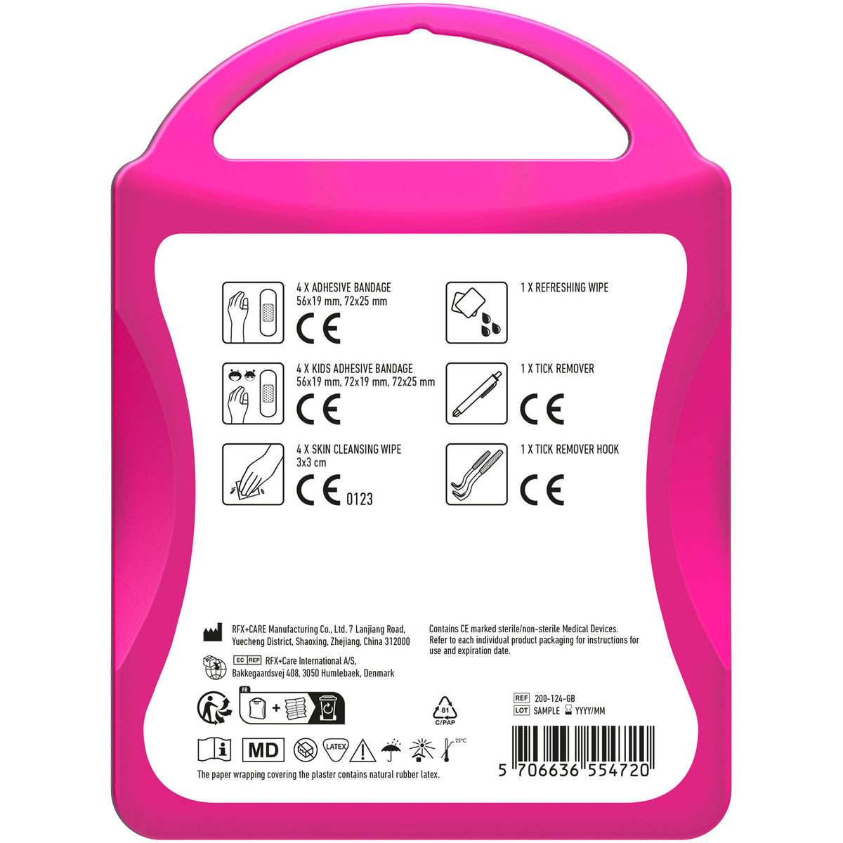 MyKit Zecken Set – Transparent magenta
