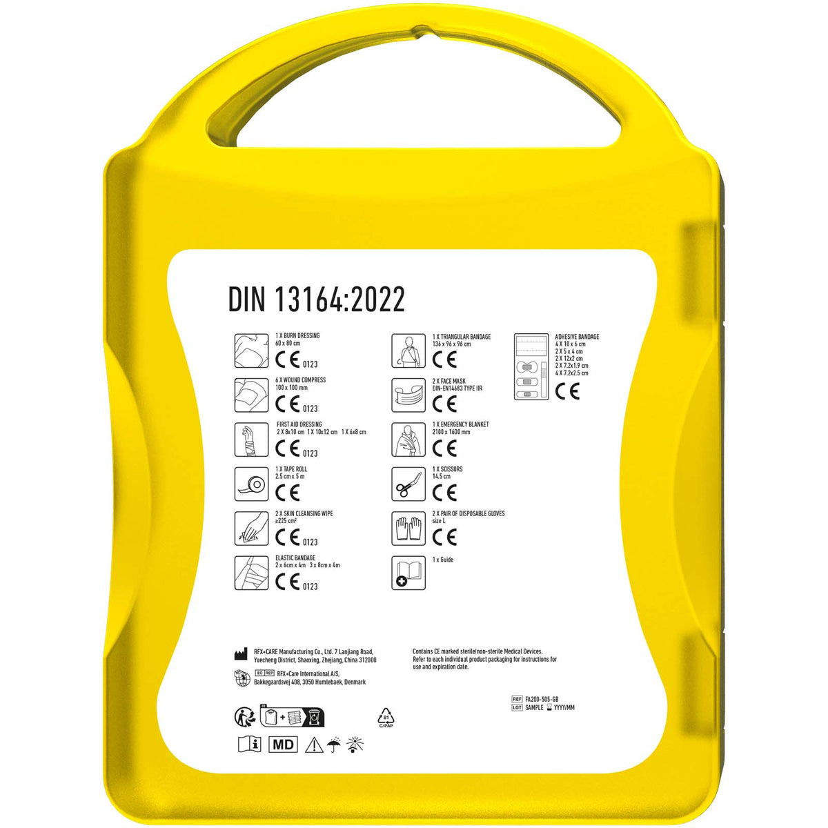 MyKit Erste Hilfe DIN 13164 – Transparent gelb