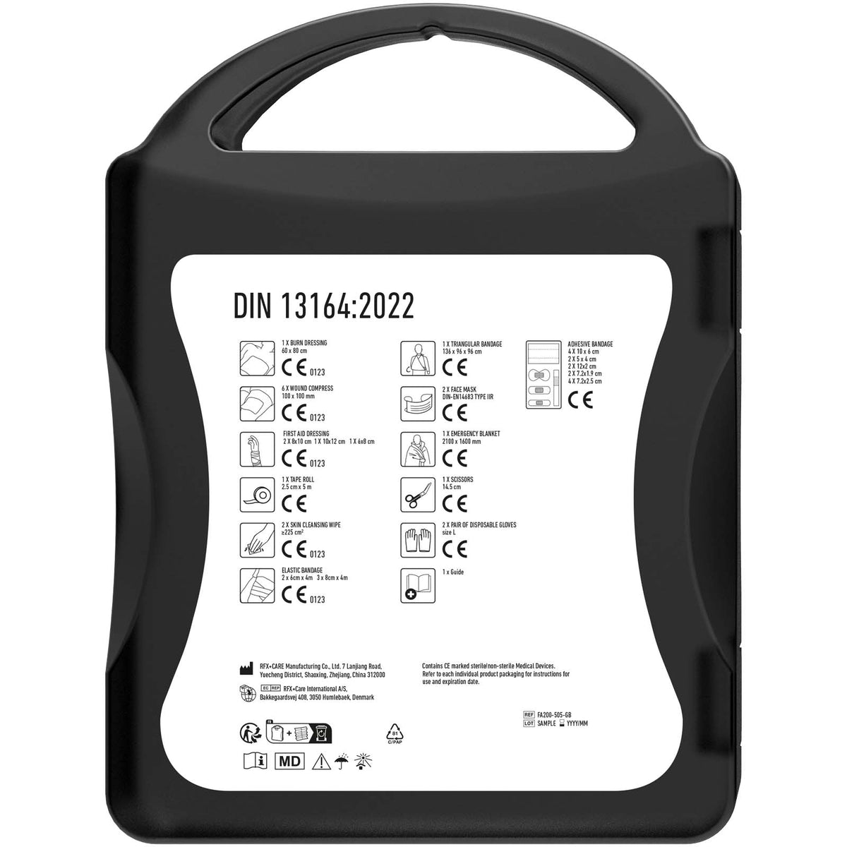 MyKit Erste Hilfe DIN 13164 – Transparent schwarz
